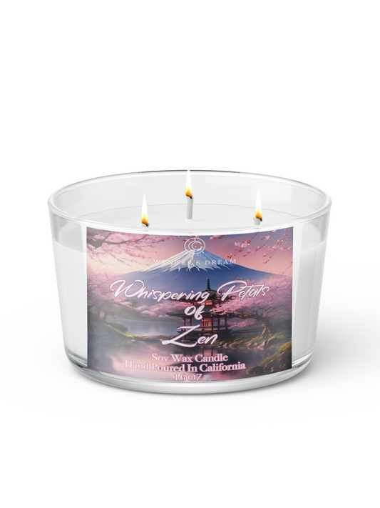 Whispering Petals Of Zen Premium Soy Wax Candle