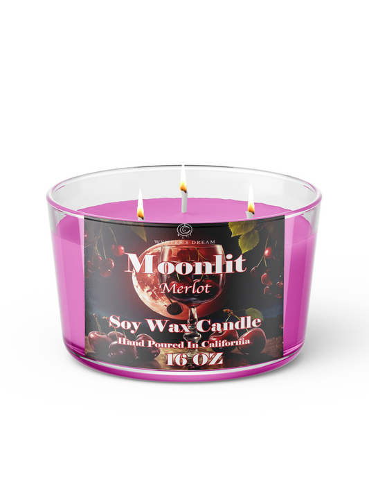 Moonlit Merlot Soy Wax Candle